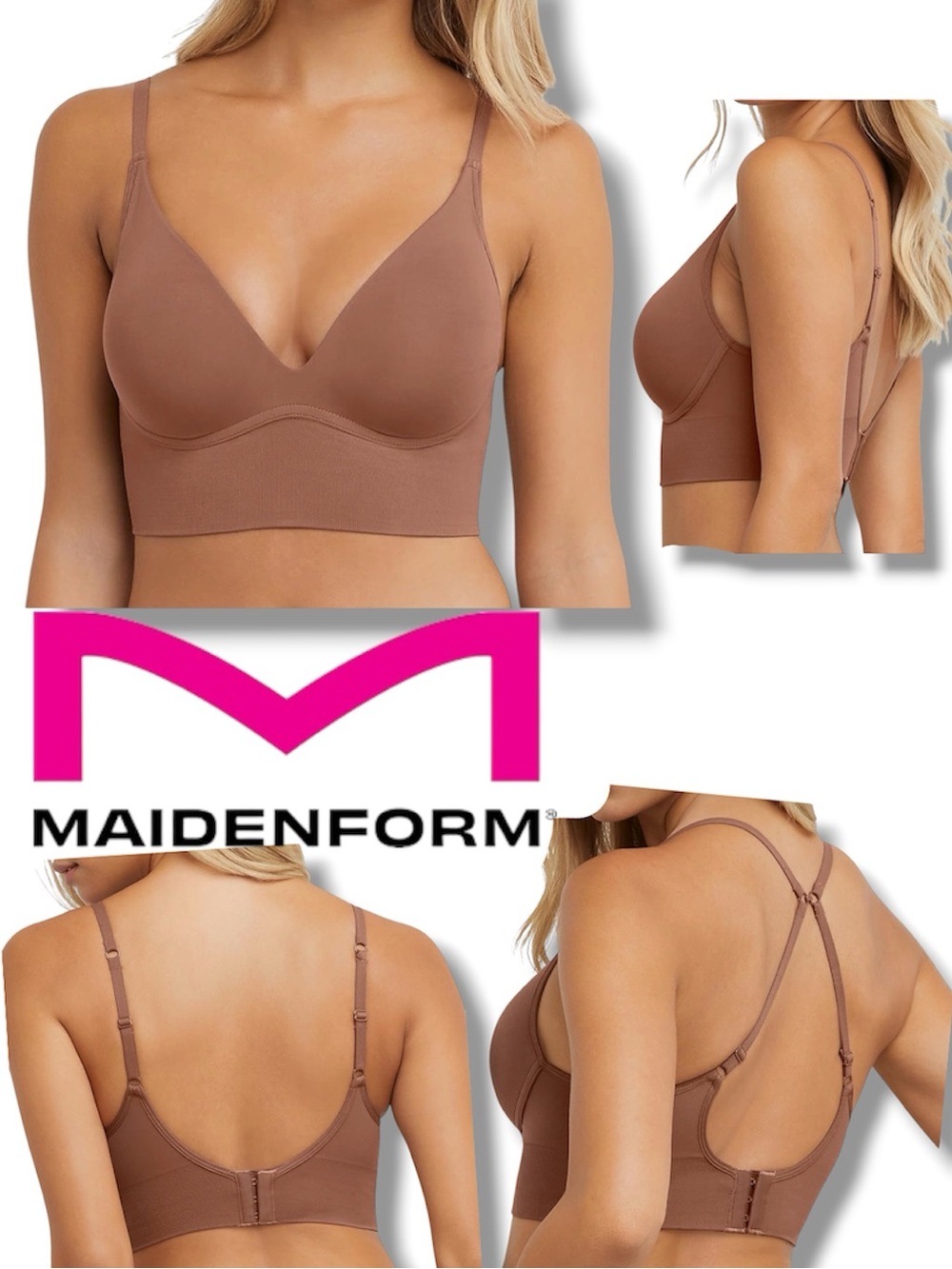 Maidenform Wireless Lightly Lined Bra – Plus Size 2X LOT of 2